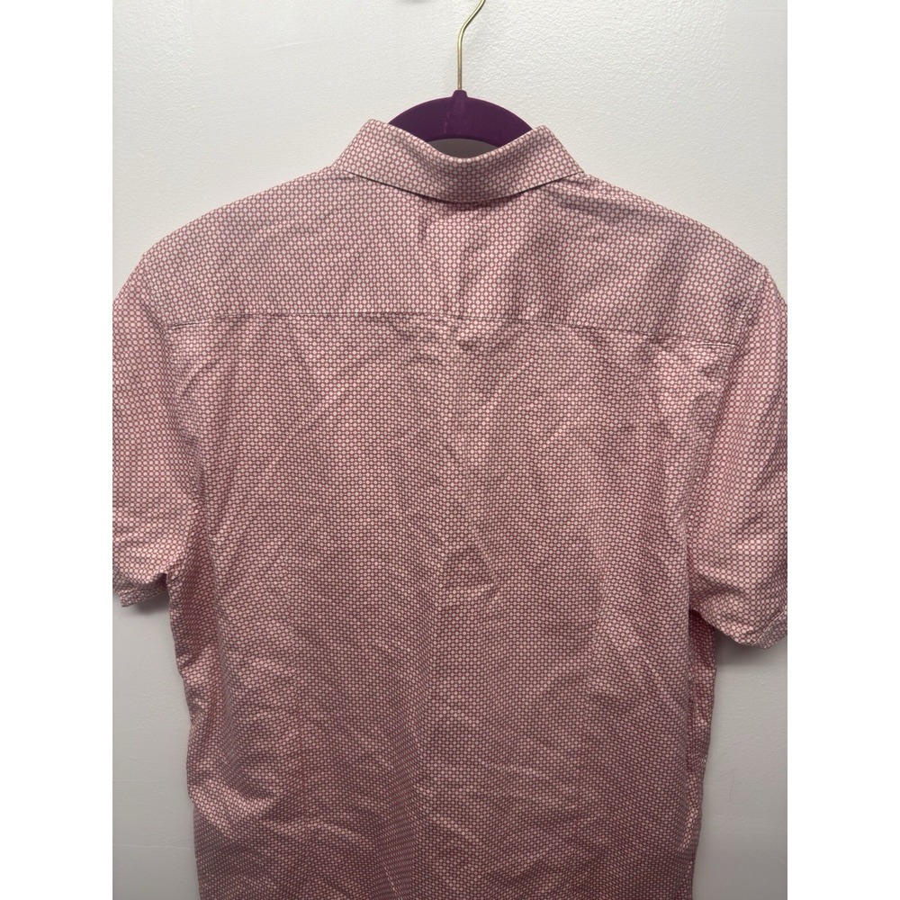 Ted Baker Mens Shirt Size 4 Large Short Sleeve Button Down Pocket Old Money#14 - Picture 7 of 12